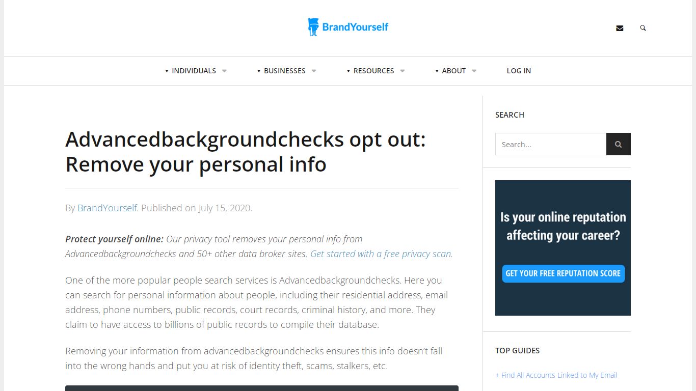 Advancedbackgroundchecks opt out: Remove your personal info